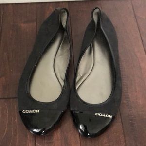 Black Coach Flats